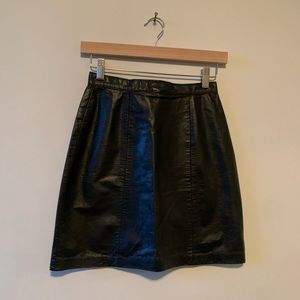 Leather skirt
